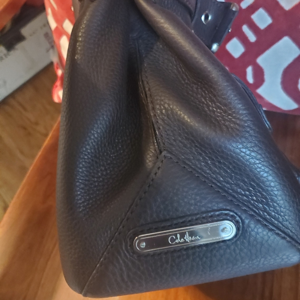 Cole Haan brown satchel purse - Picture 3 of 8